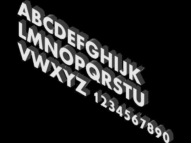 3D 字母