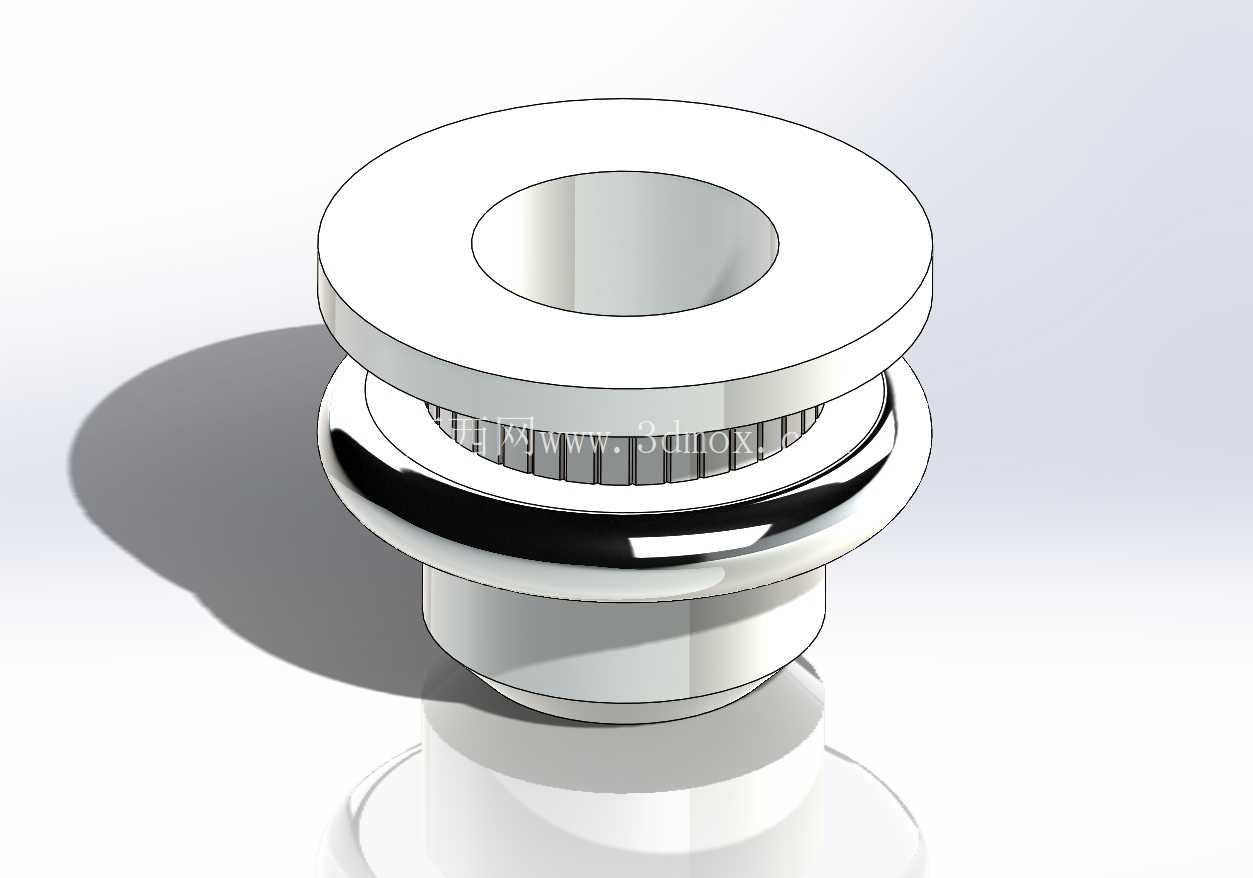 M4 短 x 6.0mm 孔径 法兰头滚花本体盲铆螺母 - 开口