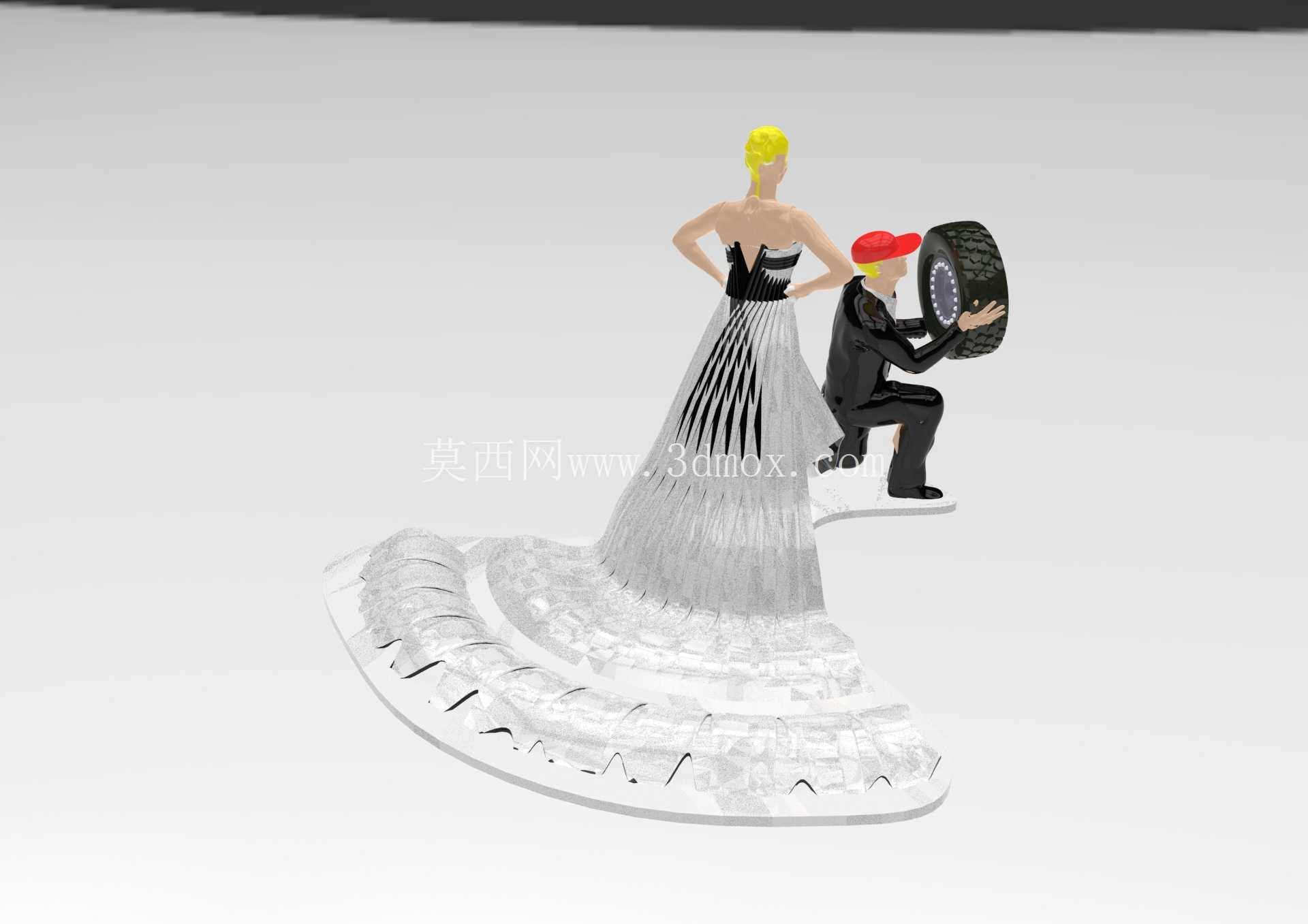婚礼蛋糕装饰 - 愤怒的新娘
