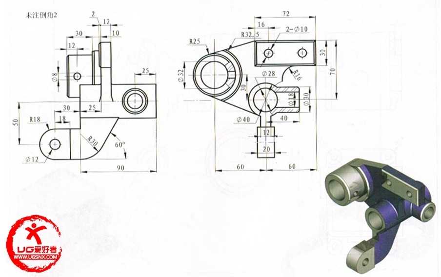 Studycadcam 3D CAD 练习 500 / 适用于通用研磨机的电源支架/ Soporte de Alimentación Eléctrica para Amoladora Universal/A