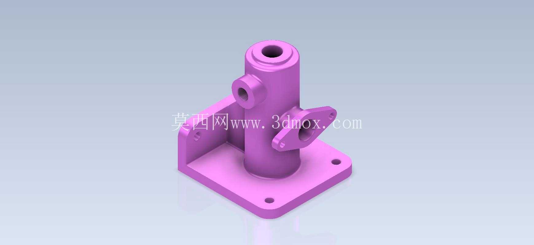 3D CAD基础练习/管道连接器/Autodesk Inventor Pro