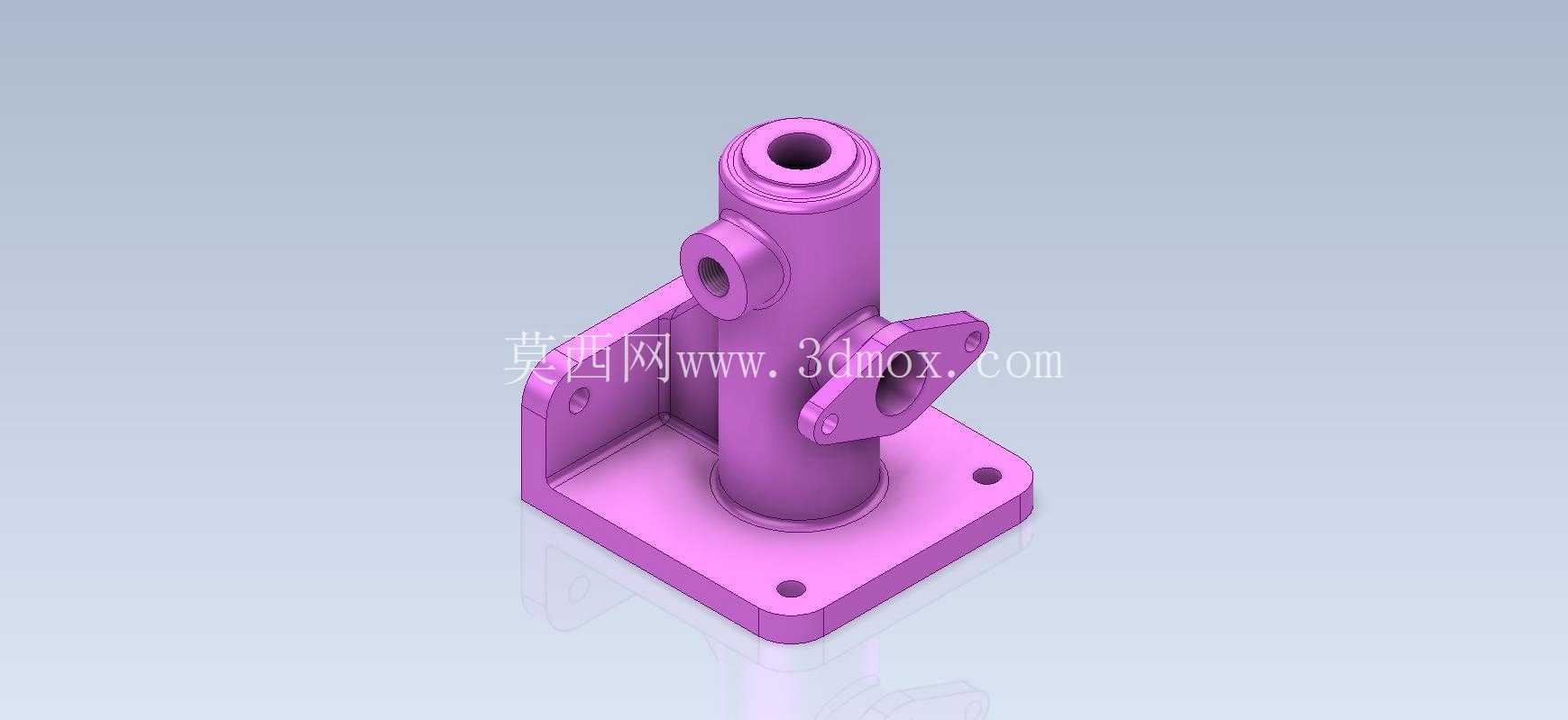 3D CAD基础练习/管道连接器/Autodesk Inventor Pro