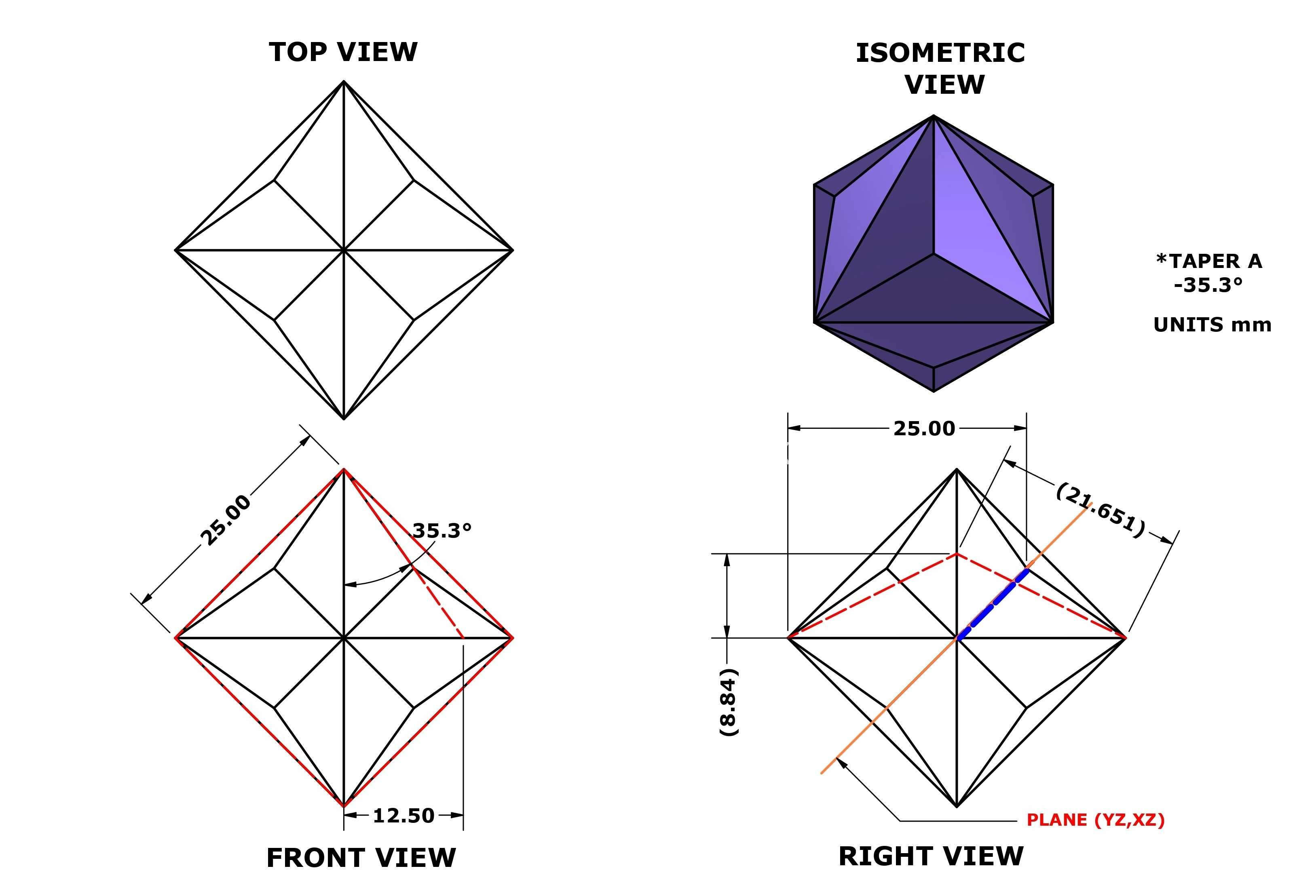 3D CAD基础练习/三八面体/Triaquisoctaedro/Autodesk Inventor Pro
