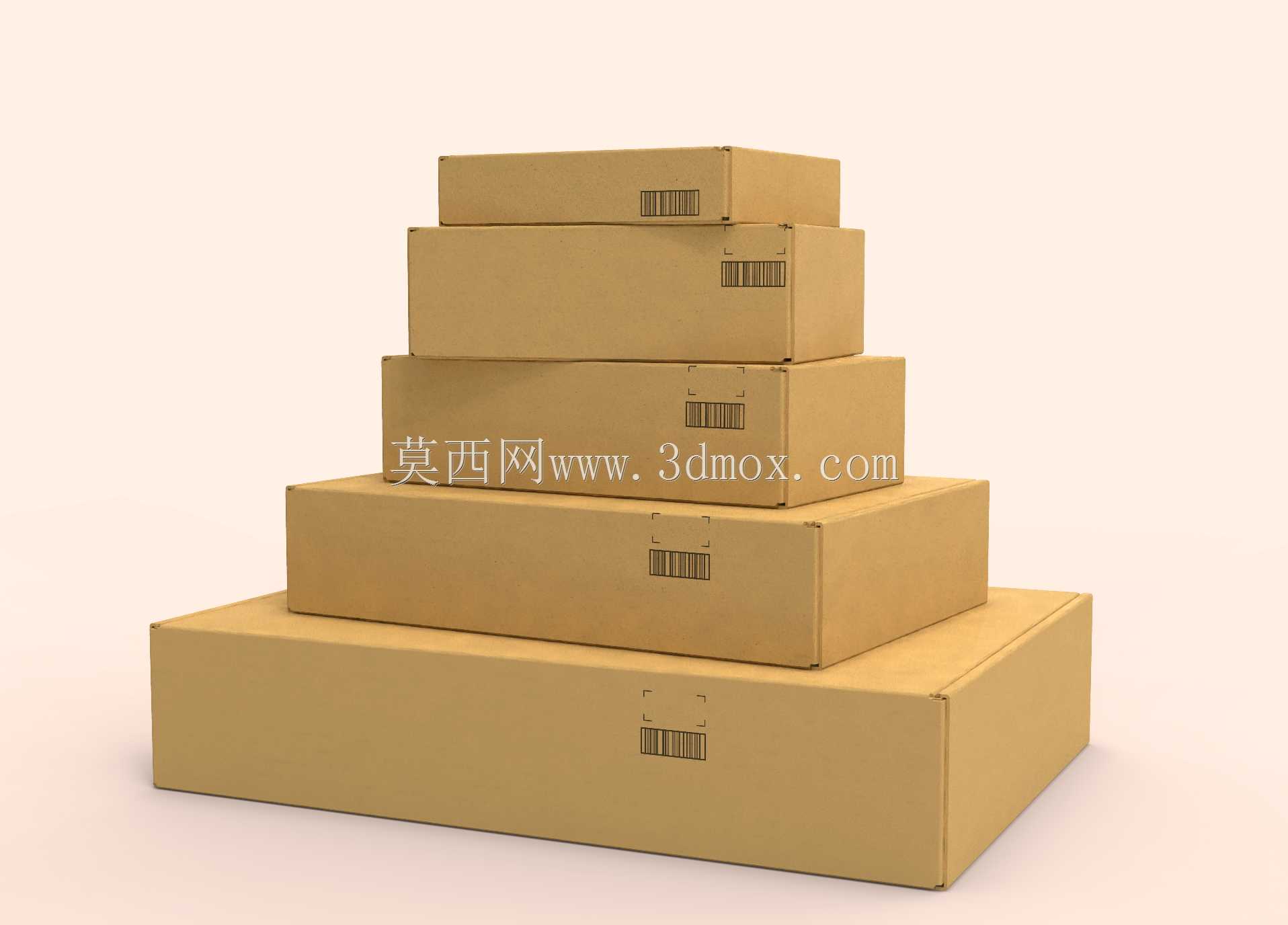 纸板信箱封闭式盖子:w/4种尺寸(XS、S、M、L、XL)