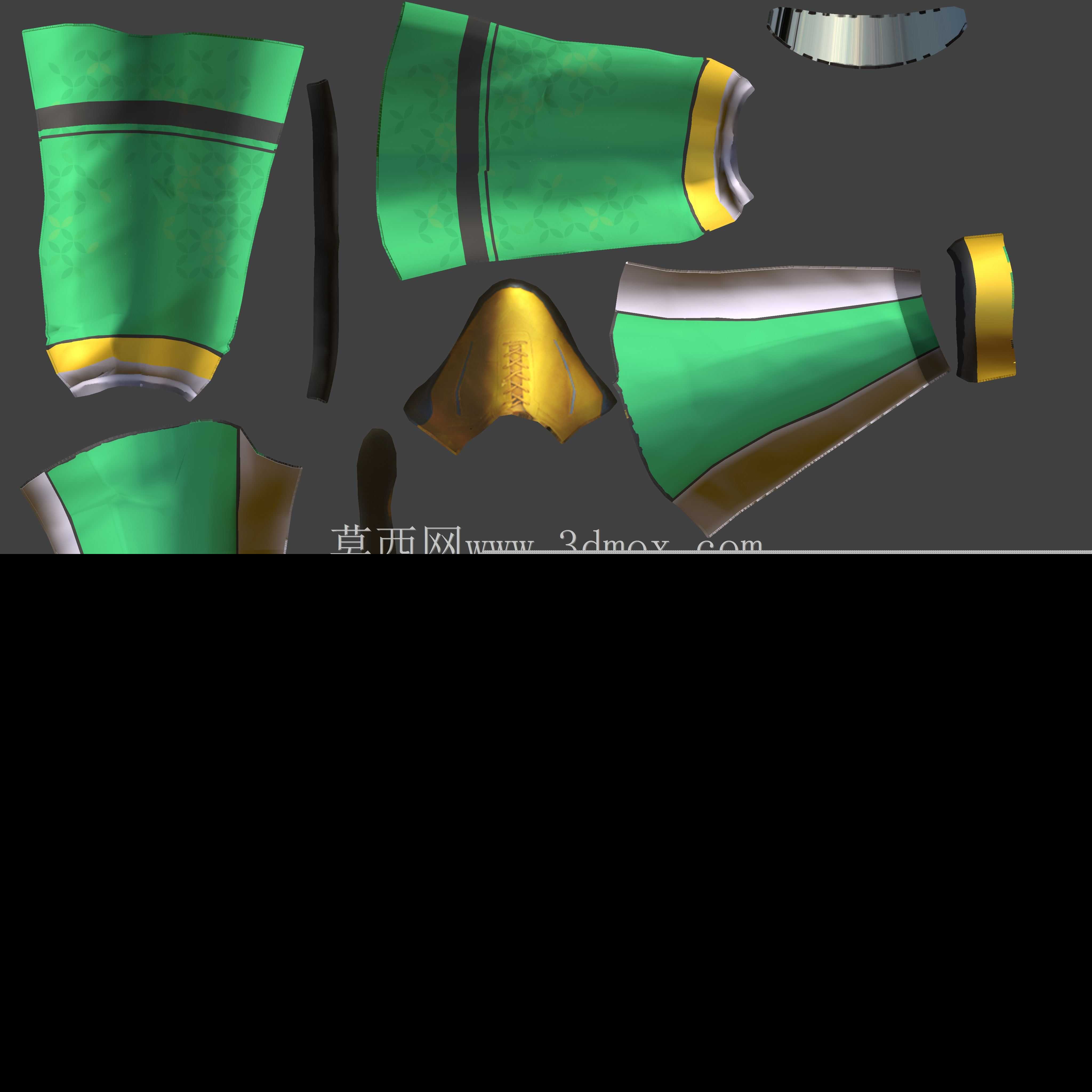 ���г���������ɫ�����Ͷ����3Dģ��