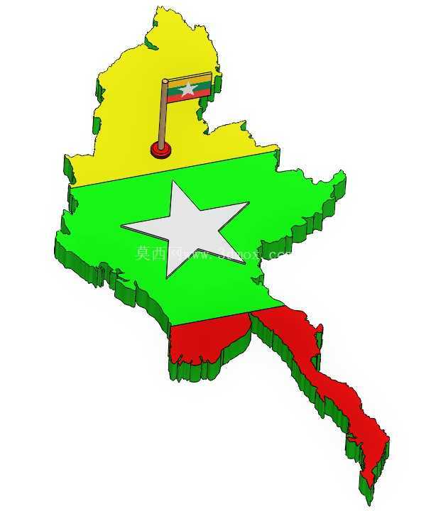 ��飨Burma����ͼ.3Dģ��