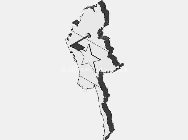 ��飨Burma����ͼ.3Dģ��