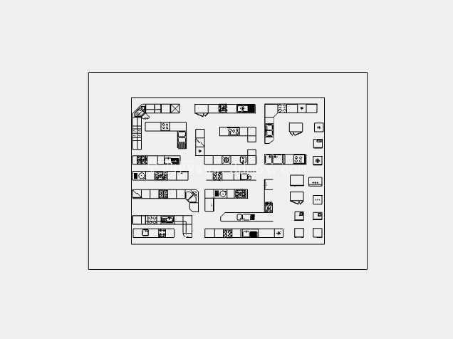 适用于 AutoCAD 的厨房家具管道库