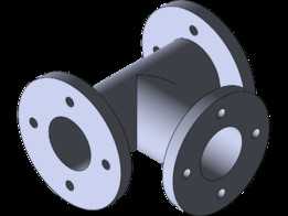 FRP tee dn 80