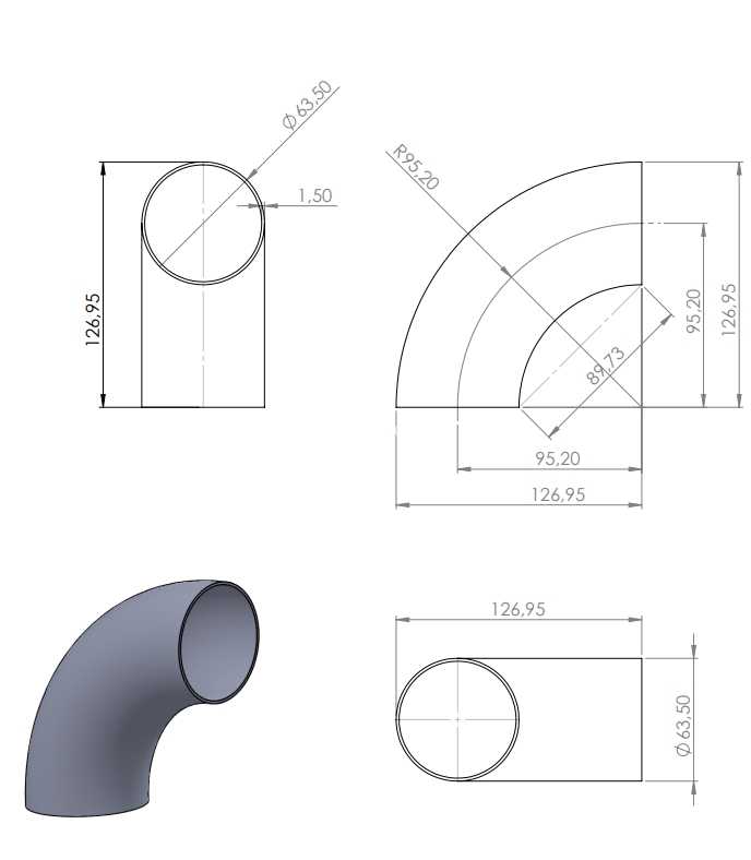 CONEX?O COTOVELO CURVA 90° 2.1/2\" ?63,5mm