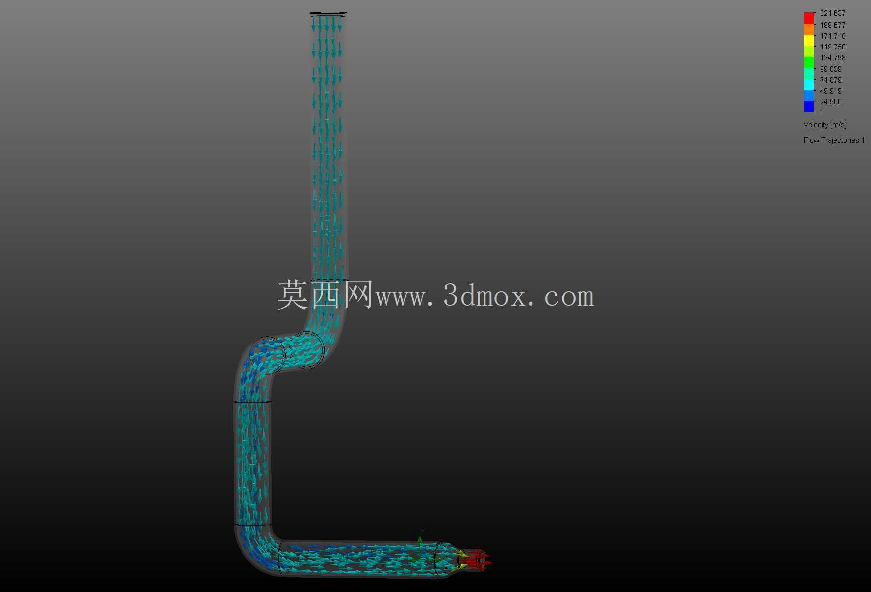 喷嘴流动模拟