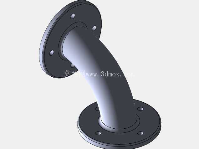 带有渲染效果的 3D 实体管道