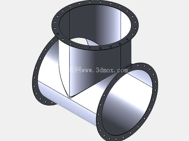 ??? 如何在#solidworks 中制作法兰三通。