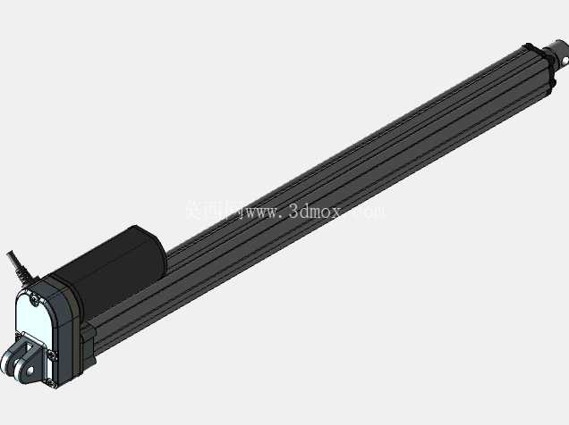 线性执行器推杆3D线性执行器电动缸3D支架传动机械