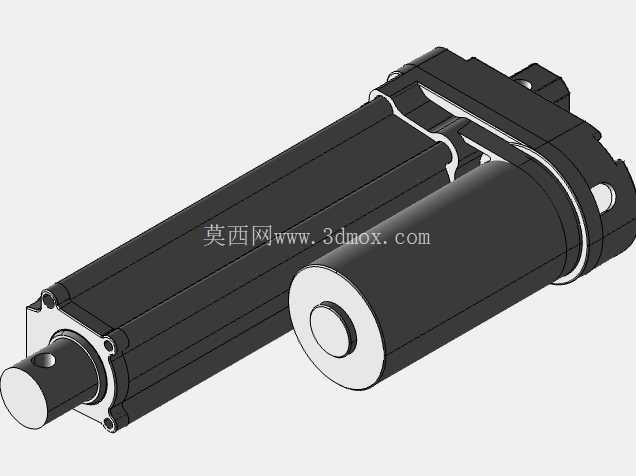 线性执行器推杆3D线性执行器电动缸3D支架传动机械