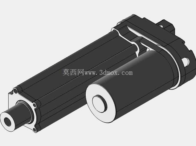 线性执行器推杆3D线性执行器电动缸3D支架传动机械
