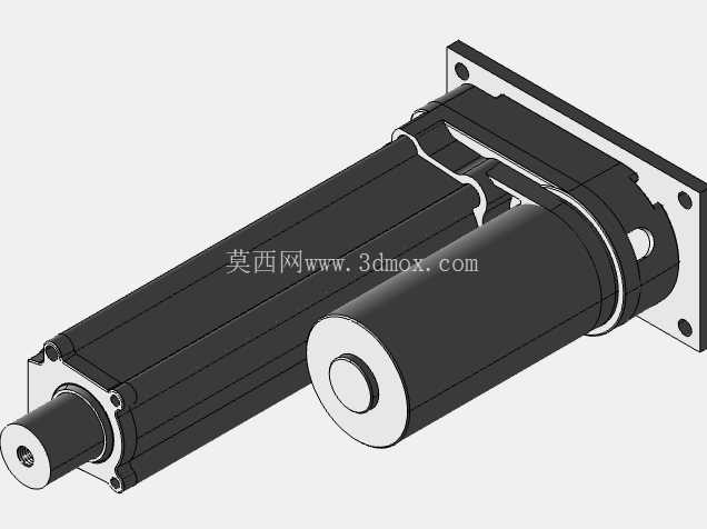 线性执行器推杆3D线性执行器电动缸3D支架传动机械