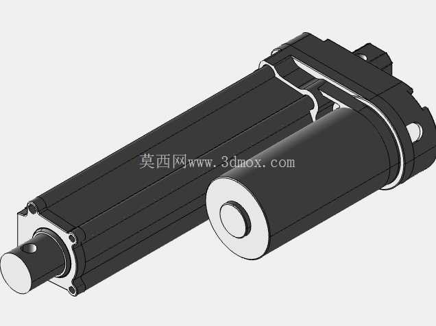 线性执行器推杆3D线性执行器电动缸3D支架传动机械