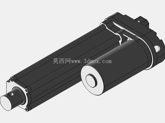 线性执行器推杆3D线性执行器电动缸3D支架传动机械