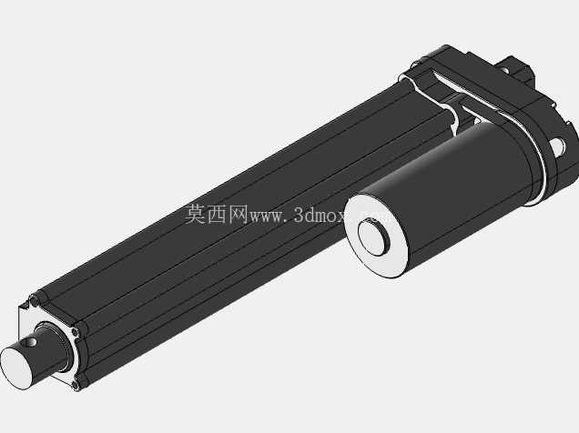 线性执行器推杆3D线性执行器电动缸3D支架传动机械