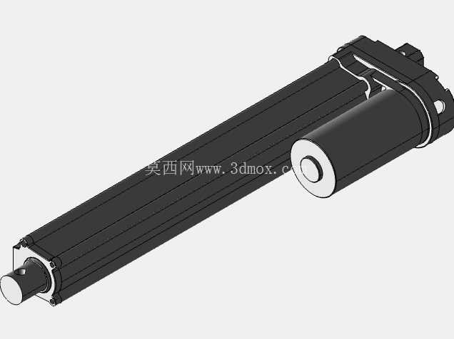 线性执行器推杆3D线性执行器电动缸3D支架传动机械