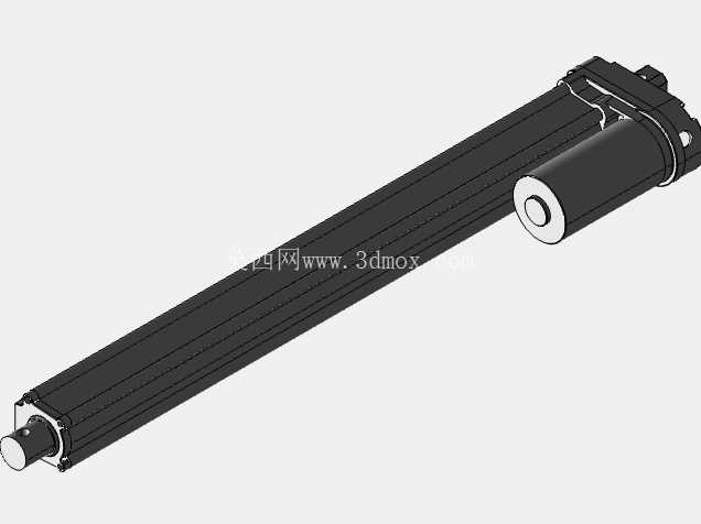 线性执行器推杆3D线性执行器电动缸3D支架传动机械