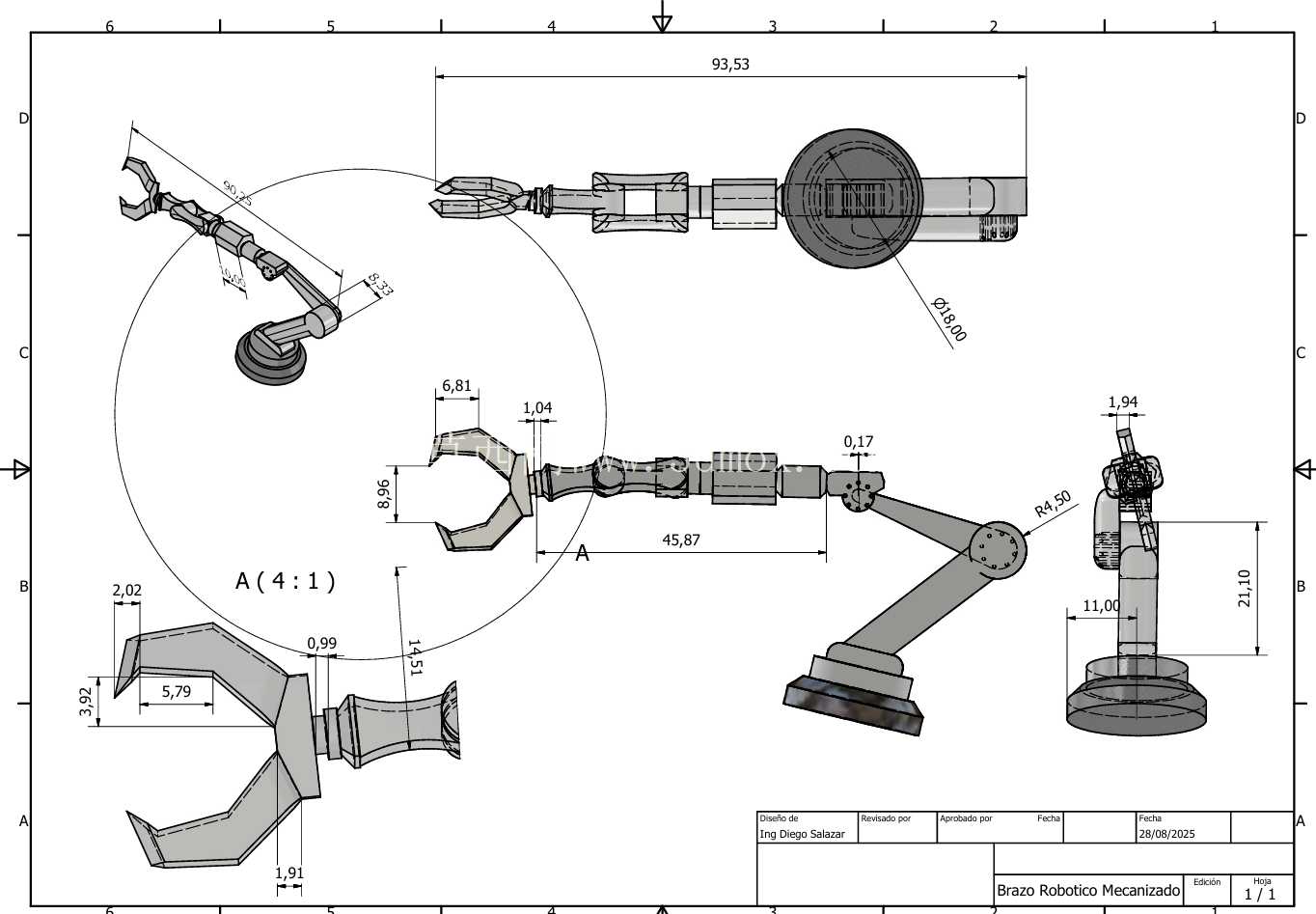 Brazo Robotico Mecanizado