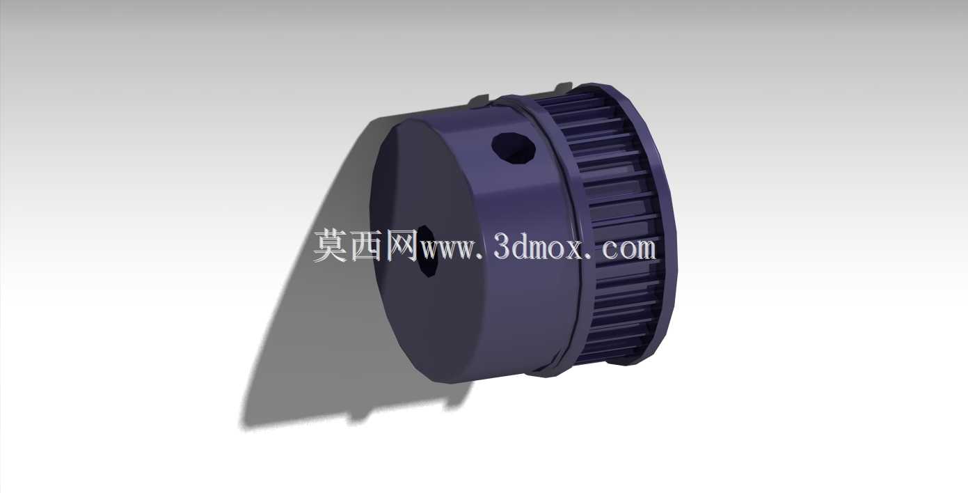 带联轴器的同步带轮。