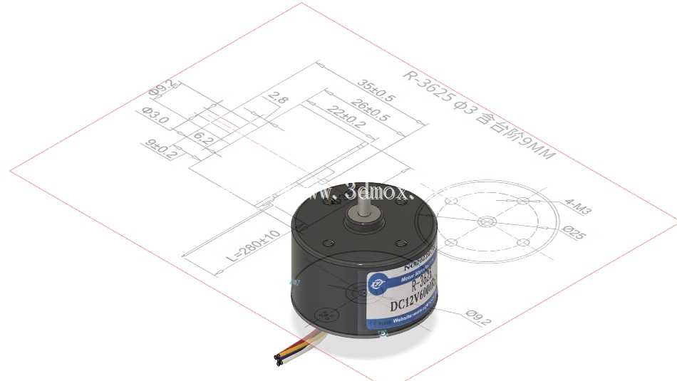 R-3625 BLDC 12V