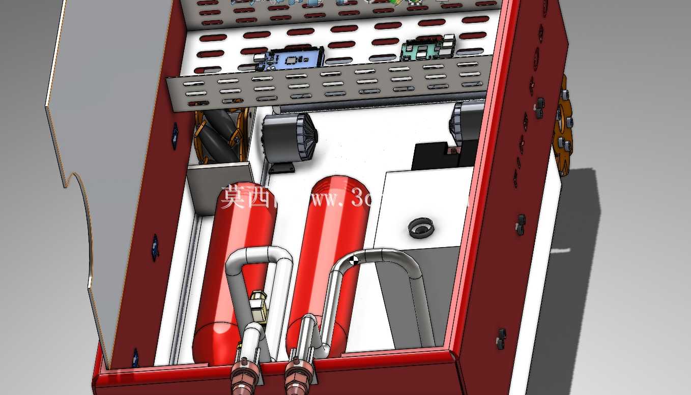 采用麦克纳姆轮的自主消防机器人 – SolidWorks 2025