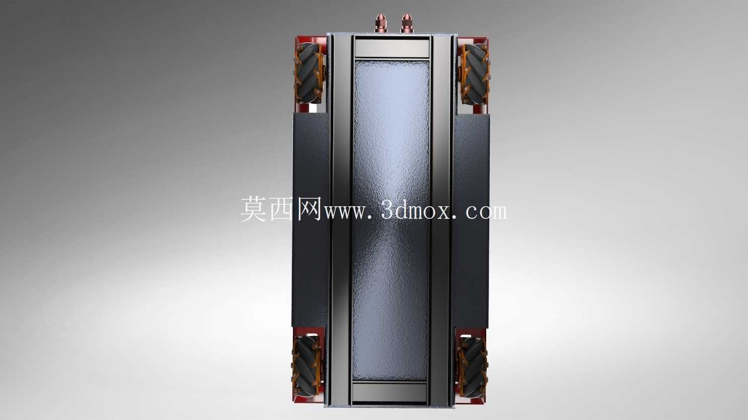 采用麦克纳姆轮的自主消防机器人 – SolidWorks 2025