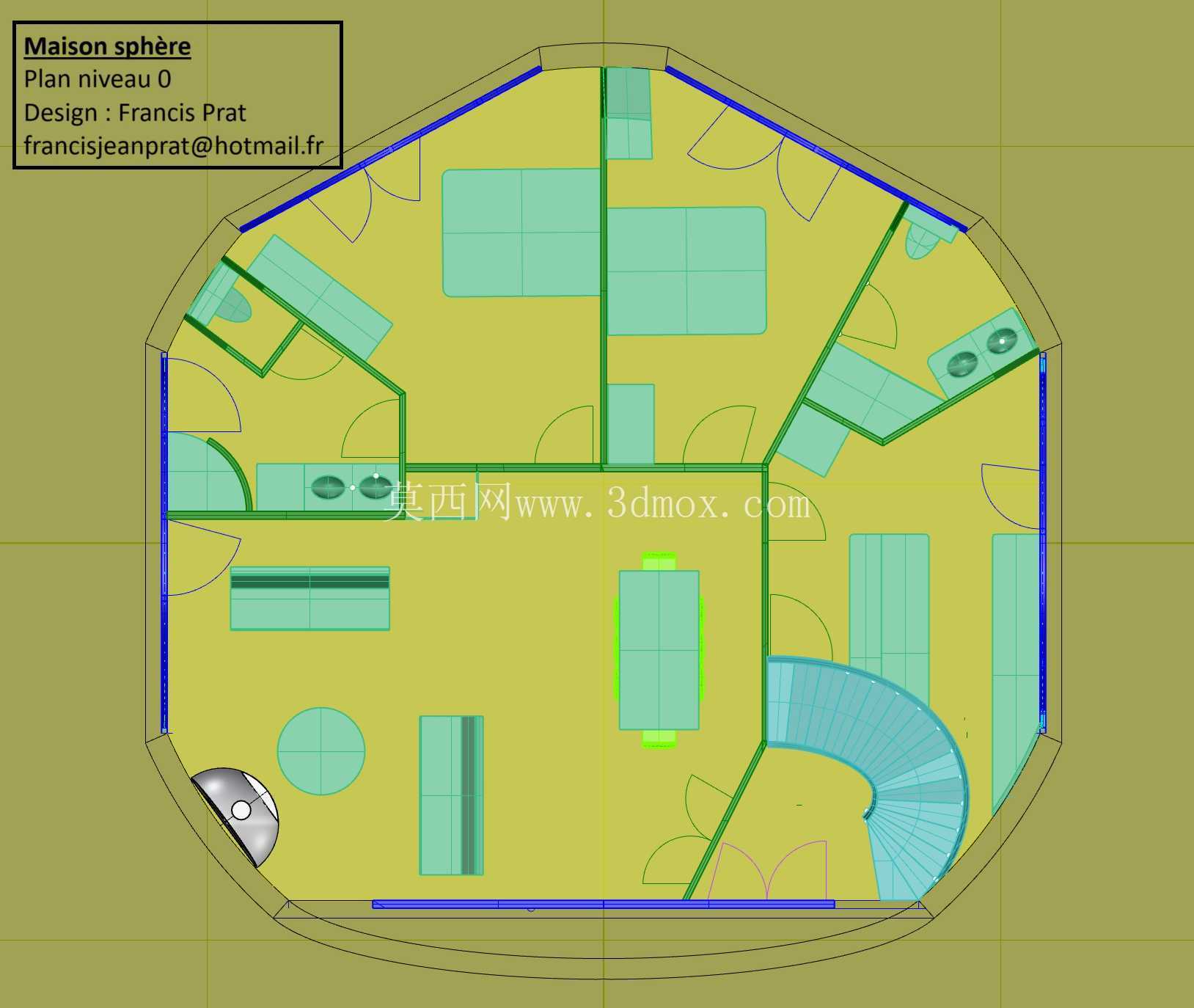 Maison sphere