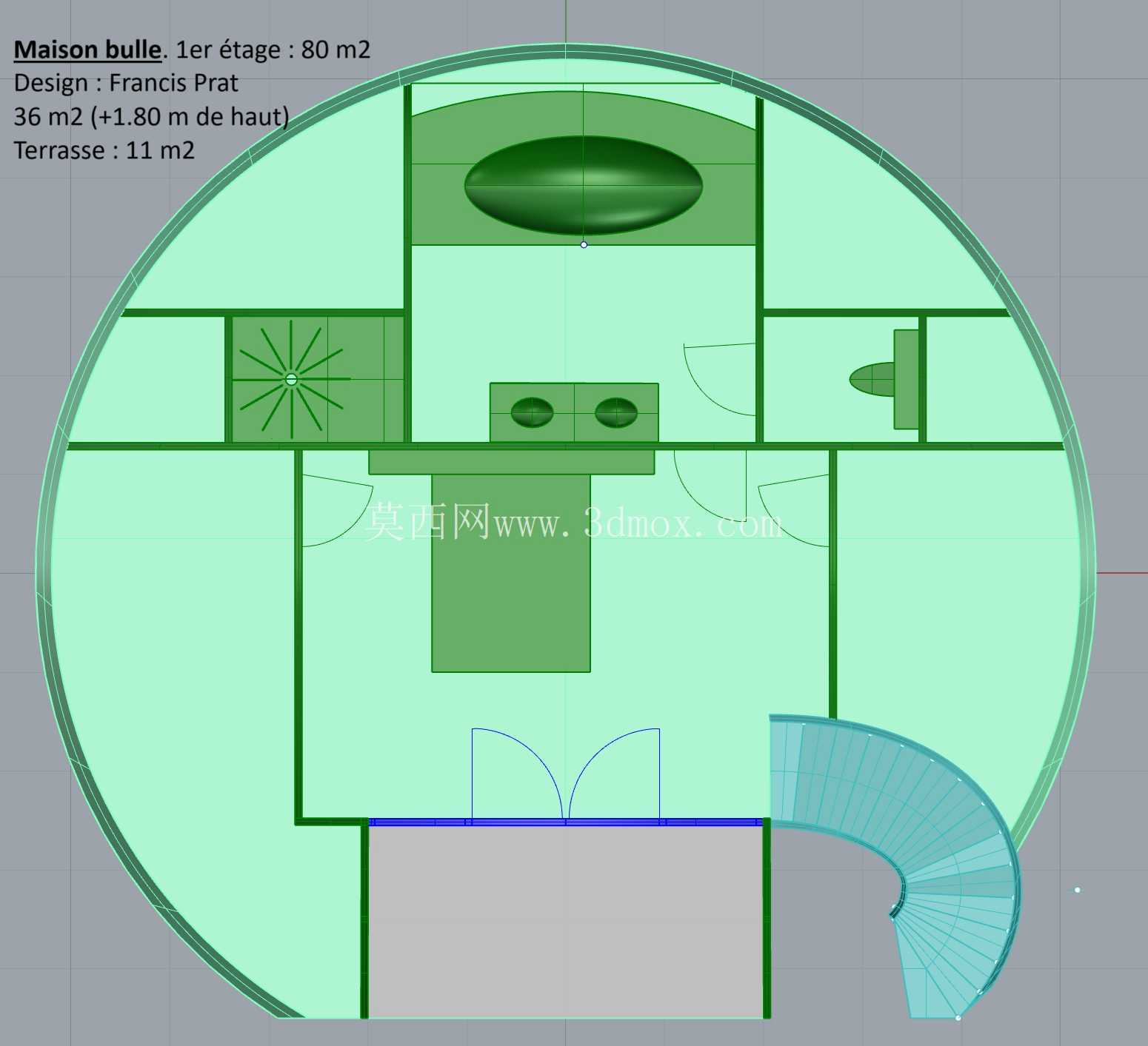 Maison sphere