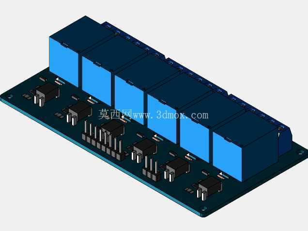 TZT 5V/12V 6通道继电器模块,带光耦合器继电器输出,6路继电器模块