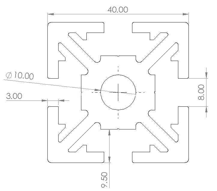 4040 ŷʽ�ͲĹ��� SolidWorks ģ��