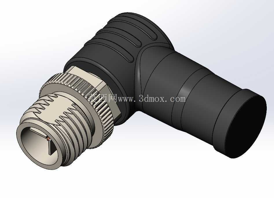 M12 X-code 公头弯头连接器