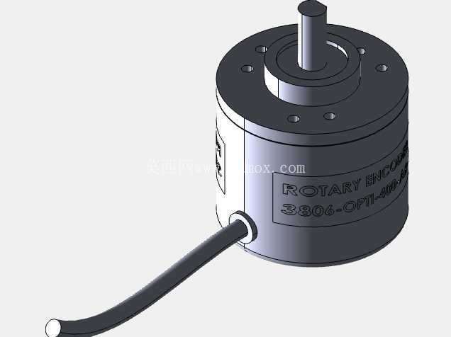 3806-OPTI-400-AB-OC 旋转编码器 – 3D CAD 模型