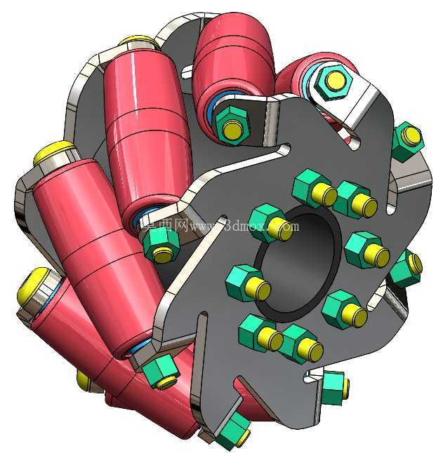 使用 Solidworks 设计和装配麦克纳姆轮