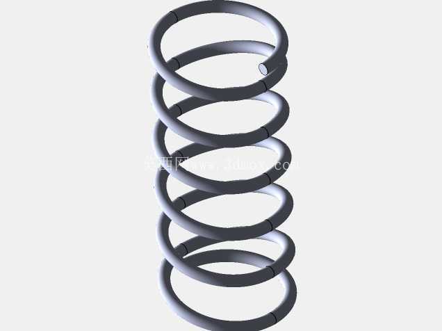 使用 SolidWorks 设计的动画弹簧