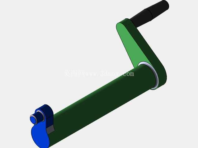 SolidWorks中的旋转到直线运动机构