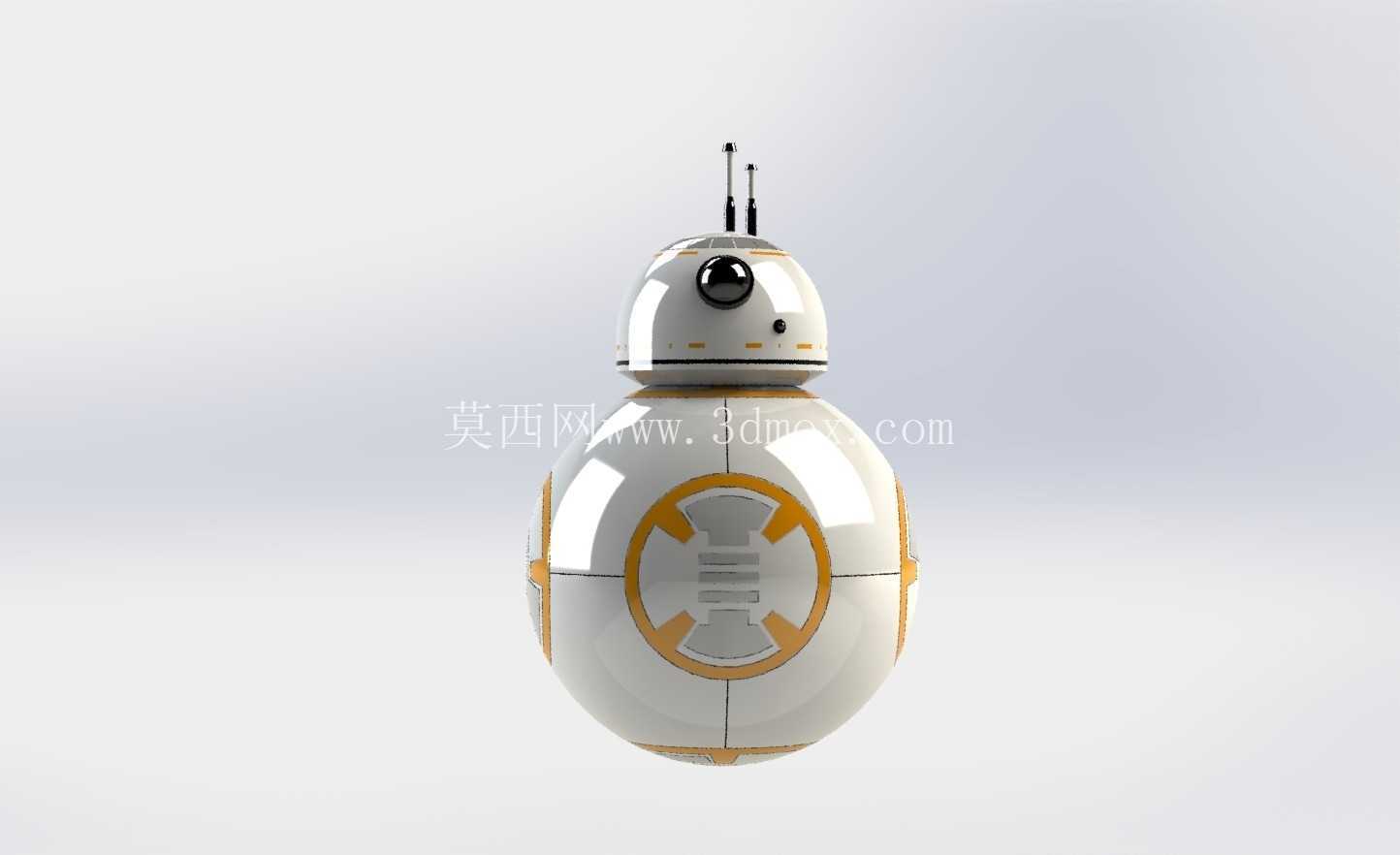 BB-8 ������ �C �����ս����������ˣ�3D CAD ģ�ͣ�
