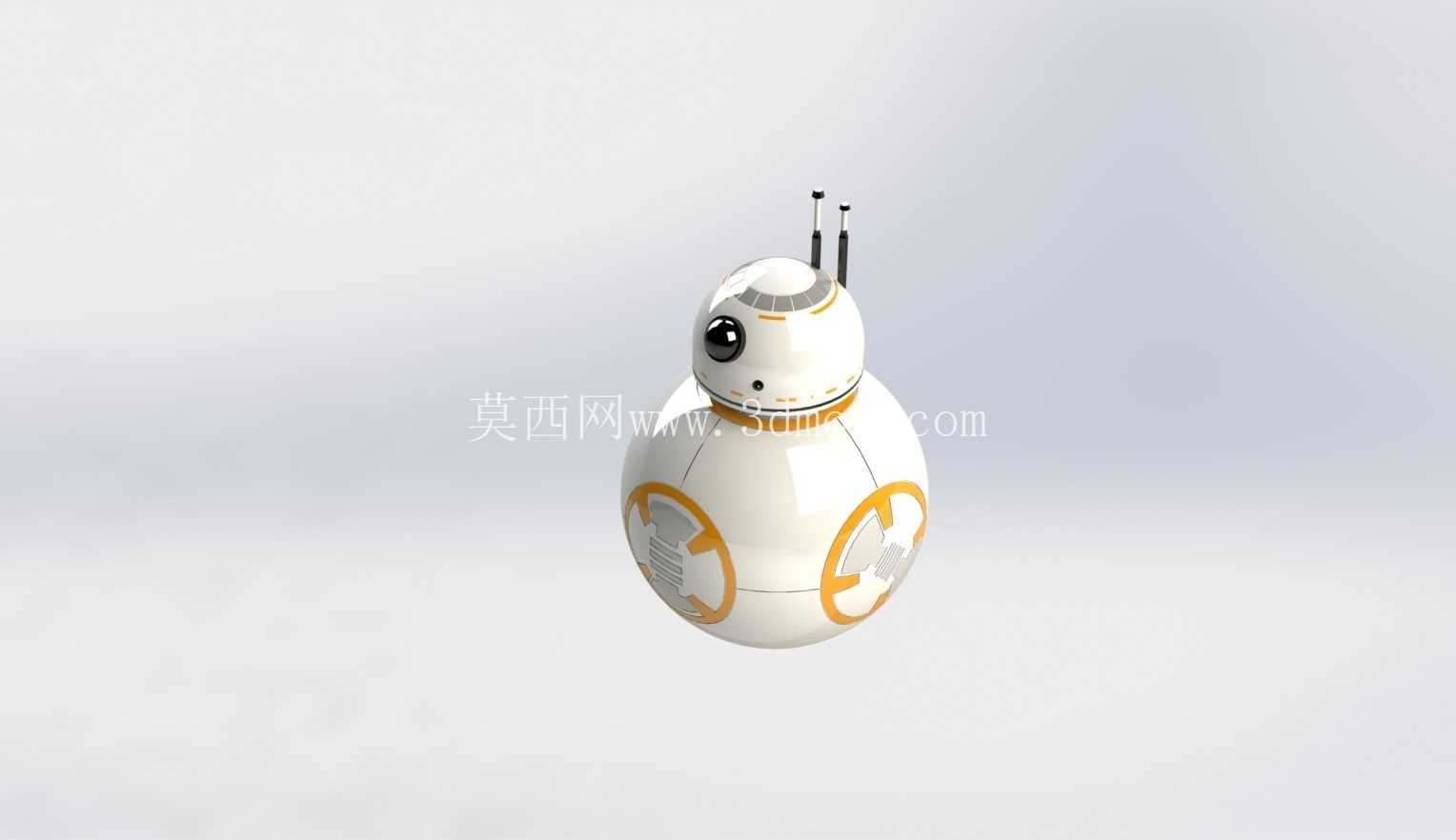 BB-8 ������ �C �����ս����������ˣ�3D CAD ģ�ͣ�