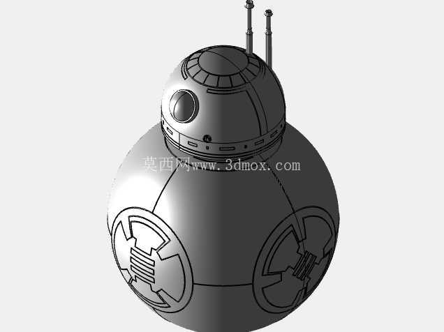 BB-8 机器人 – 星球大战宇航技工机器人(3D CAD 模型)