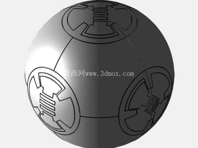 BB-8 机器人 – 星球大战宇航技工机器人(3D CAD 模型)