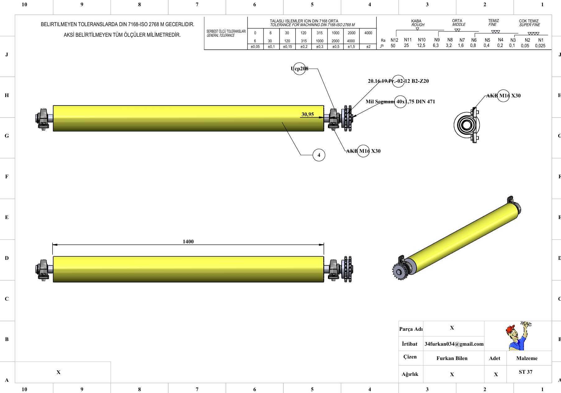 SOLIDWORKS ZINCIRLI KONVEY?R TASARIMI