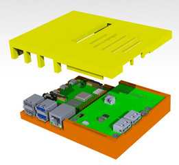 ��ݮ�� 4 �� PowerPack ��Դ��