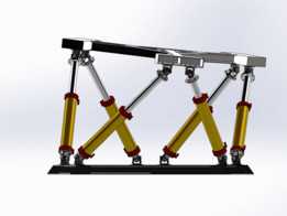 SolidWorks �е� Stewart ƽ̨ | 6 ���ɶ��˶�