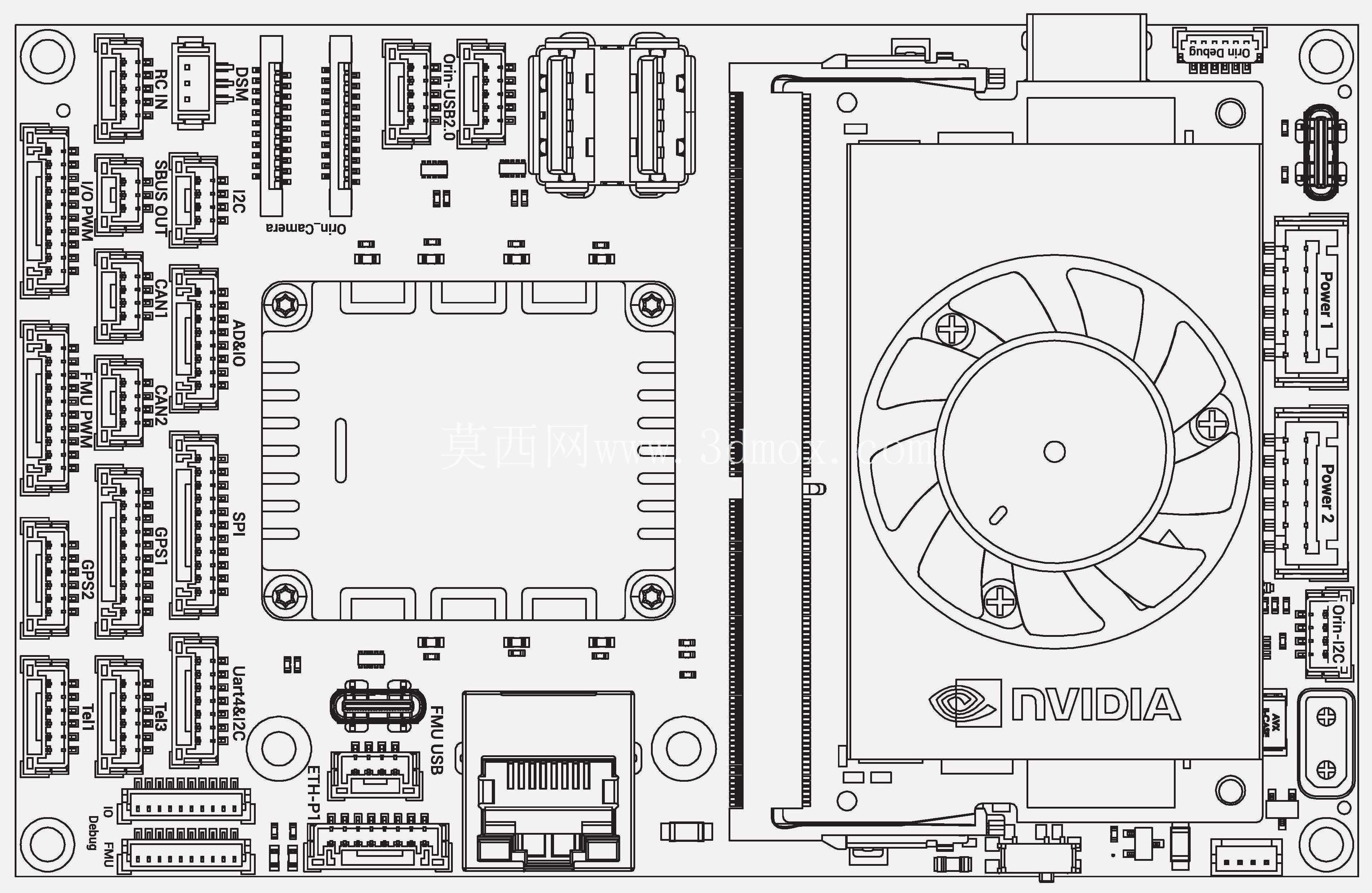 Holybro 的 Pixhawk NVidia Jetson 底板