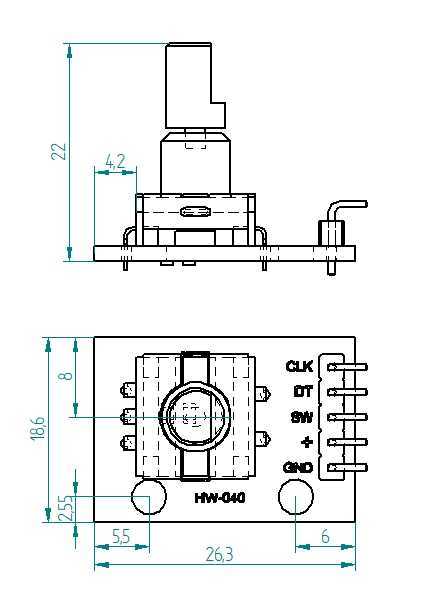 HW-040 Arduino专用旋转编码器