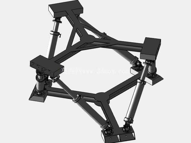SolidWorks 中的 Stewart 平台 | 6 自由度运动